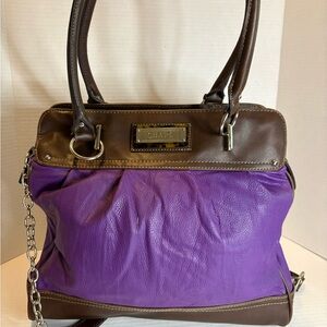 Chaps Purple and Brown Women's Bag